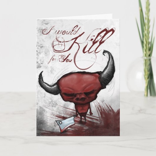 Ik zou voor je doden feestdagen kaart (Voorkant)