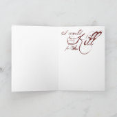 Ik zou voor je doden feestdagen kaart (Binnen)