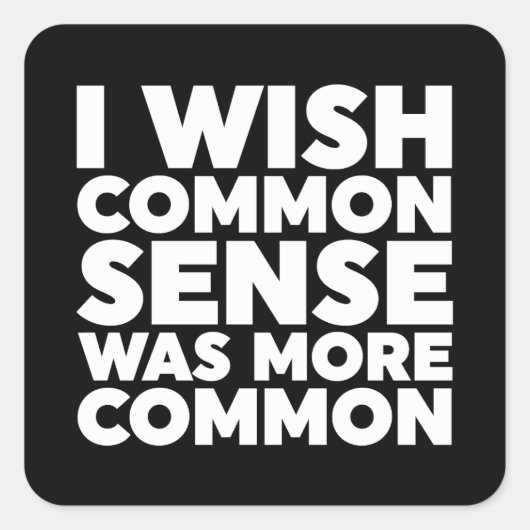 Ik zou willen dat de gemeenschappelijke betekenis  vierkante sticker (Voorkant)