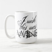 Ik zou willen dat dit de Mok was van wijnkoffie (Links)