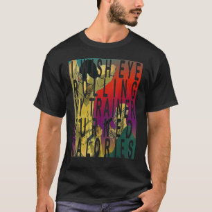 Ik zou willen dat Eye mijn trainer, gebrande calor T-shirt