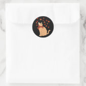 Ik zou willen dat het warme grappige nieuwigheid w ronde sticker (Tas)