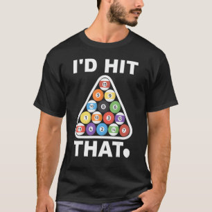 Ik zou zeggen dat Billiards Sport een grafische fo T-shirt