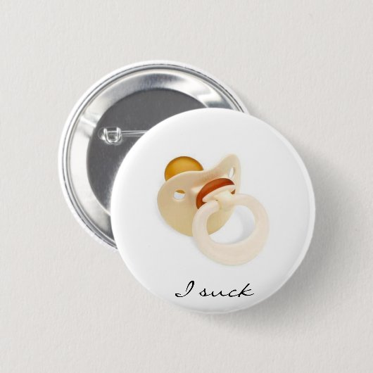 Ik zuig ronde button 5,7 cm (Voorkant /achterkant)