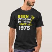 Ik zwaaide mijn ding sinds 1975, de metaaldetector t-shirt (Voorkant)