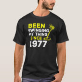 Ik zwaaide mijn ding sinds 1977, metaaldetector H T-shirt (Voorkant)