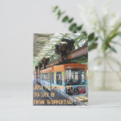 Ik zweef even langs om gedag te zeggen vanuit Wupp Briefkaart (Staand voorkant)