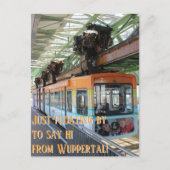 Ik zweef even langs om gedag te zeggen vanuit Wupp Briefkaart (Voorkant)