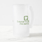 Ik zweem om te Drink dat ik niet God ben Matglas Bierpul (Voorkant rechts)