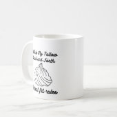 Ik zweep mijn talg heen en weer koffiemok (Voorkant links)