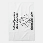 Ik zweep mijn talg heen en weer theedoek (Verticaal)