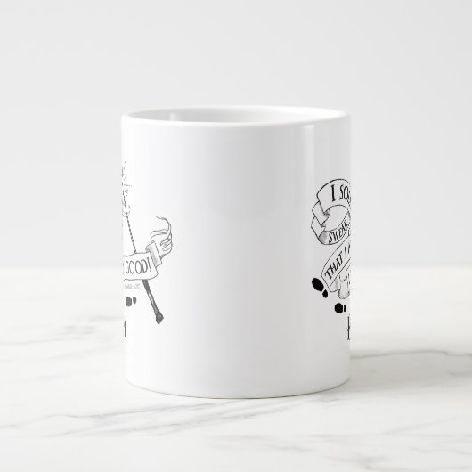 Ik zweer alleen dat ik niet goed ben. grote koffiekop (Voorkant)