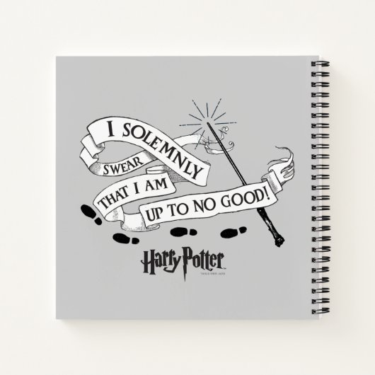 Ik zweer alleen dat ik niet goed ben. notitieboek (Achterkant)