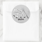 Ik zweer alleen dat ik niet goed ben. ronde sticker (Tas)