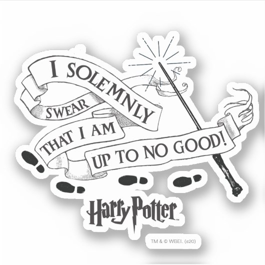 Ik zweer alleen dat ik niet goed ben. sticker (Voorkant)