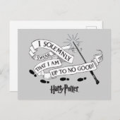 Ik zweer alleen dat ik niet goed ben. uitnodiging briefkaart (Voorkant / Achterkant)