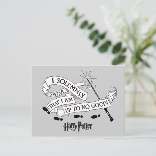 Ik zweer alleen dat ik niet goed ben. uitnodiging briefkaart (Staand voorkant)