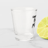 Ik zweer dat dit melk is shot glas (Links)