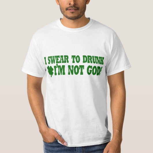 Ik zweer dat ik DRINK ben. T-shirt (Voorkant)