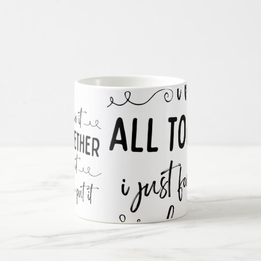 Ik zweer dat ik het allemaal bij elkaar heb grappi koffiemok (Center)