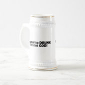 Ik zweer dat ik niet God ben Drink Bierpul (Voorkant links)
