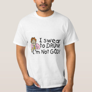 Ik zweer dat ik niet God ben Drink (Drink Man) T-shirt