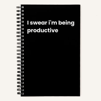 Ik zweer dat ik productief ben notitieboek