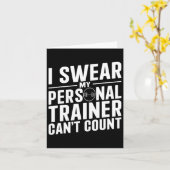 Ik zweer dat mijn personal trainer geen grappig we kaart (Gele Bloem)