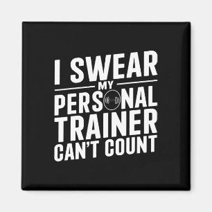 Ik zweer dat mijn personal trainer geen grappig we magneet