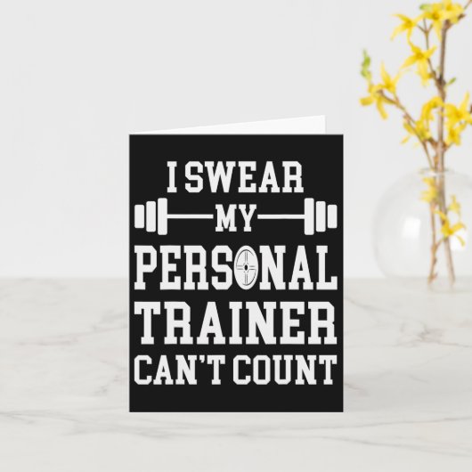 Ik zweer dat mijn personal trainer geen grappige s kaart (Gele Bloem)