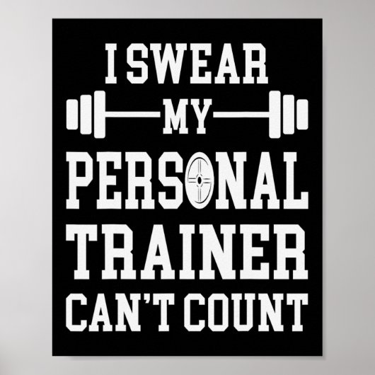 Ik zweer dat mijn personal trainer geen grappige s poster (Voorkant)