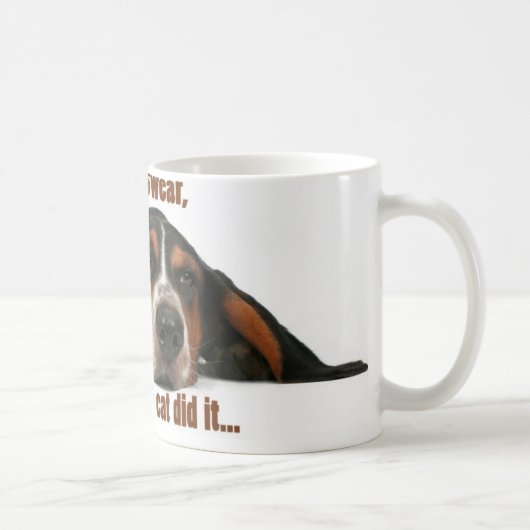 Ik zweer het, de kat deed het. koffiemok (Rechts)