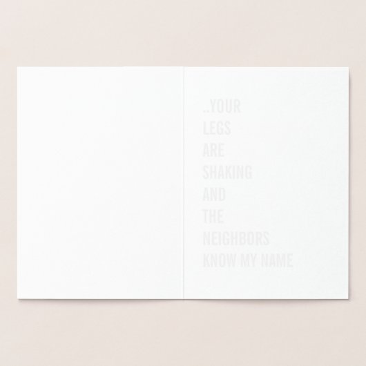 Ik zweer het je.. Stoute liefde Valentijn Bruid Vr Folie Kaarten (Binnen)