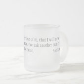 Ik zweer het matglas koffiemok (Voorkant rechts)