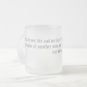 Ik zweer het matglas koffiemok (Voorkant links)