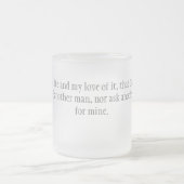 Ik zweer het matglas koffiemok (Center)