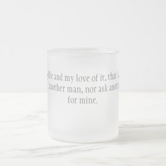 Ik zweer het matglas koffiemok (Center)