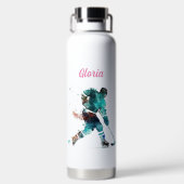 Ik zweer het niet met hockey mam woorden grappig r waterfles (Achterkant)