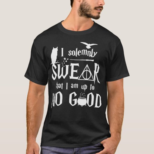 Ik zweer plechtig dat ik aan NO GOOD _2 sta T-shirt (Voorkant)