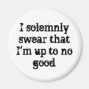 Ik zweer plechtig dat ik niet goed ben. magneet