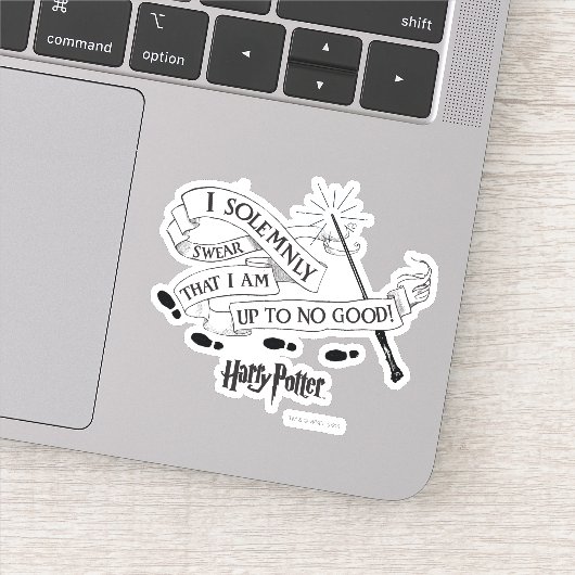 Ik zweer plechtig dat ik niets slechts in de zin h sticker (Detail)