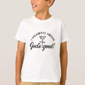 Ik zweer plechtig Gods goede Christelijke Kinder q T-shirt (Voorkant)
