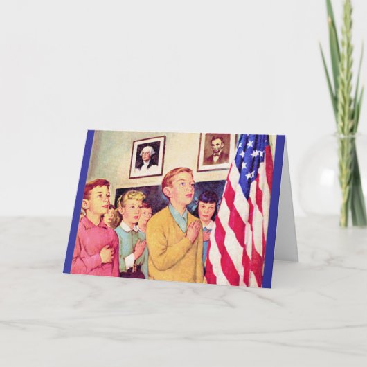 Ik zweer trouw aan de vlag kaart (Voorkant)