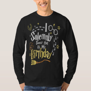 Ik zweet alleen maar dat het mijn verjaardag is t-shirt