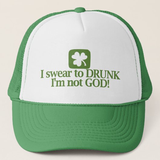 Ik zweet dat ik niet God ben, Drink. Trucker Pet (Voorkant)