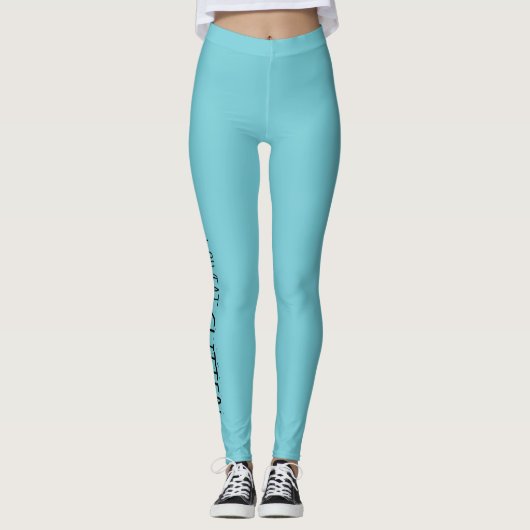 Ik zweet: "GLITTER!" Leggings (Voorkant)