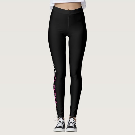 Ik zweet: "GLITTER!" Leggings (Voorkant)