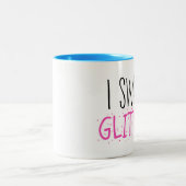 "Ik zweet GLITTER!" Mok met twee toonaangevende ko (Center)