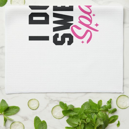 Ik zweet niet dat ik ontsla theedoek (Gevouwen)