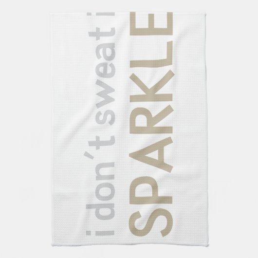 Ik zweet niet dat ik ontsla theedoek (Verticaal)